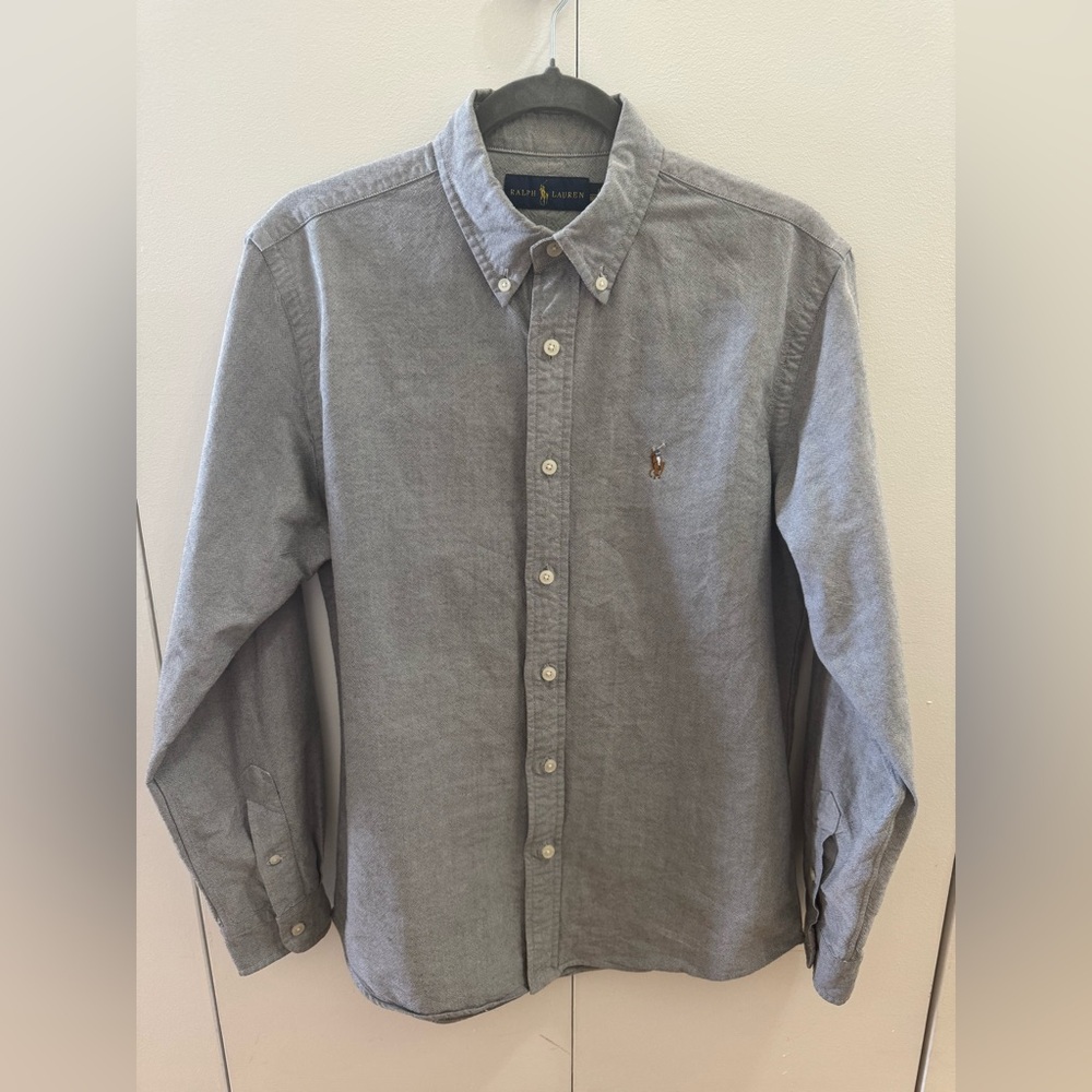 Ralph Lauren Classic Gray Button-Down Shirt